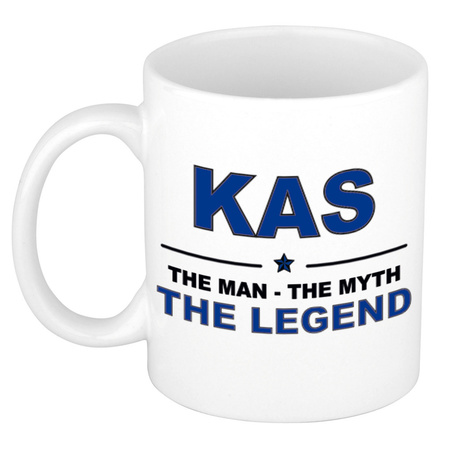 Kas The man, The myth the legend cadeau koffie mok / thee beker 300 ml