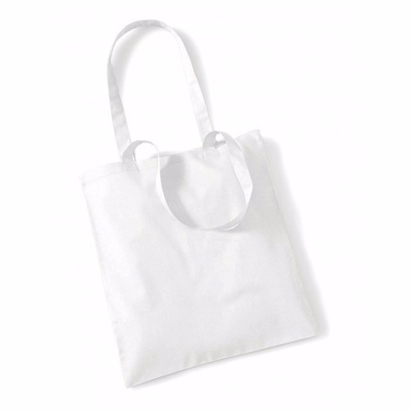 Cotton tote bag white 42 x 38 cm