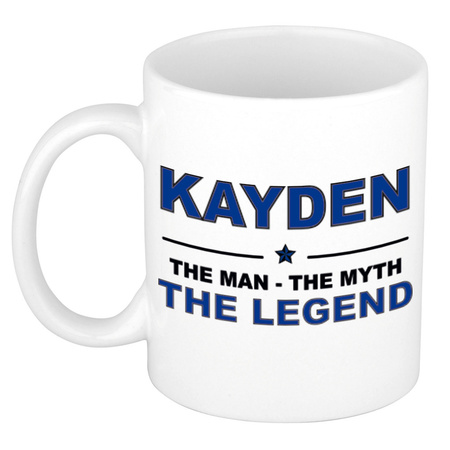 Kayden The man, The myth the legend cadeau koffie mok / thee beker 300 ml