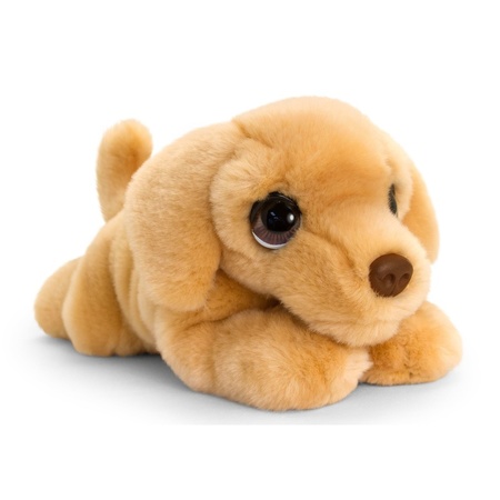 Keel Toys pluche bruine Labrador honden knuffel 37 cm