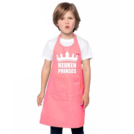 Keukenprinses apron pink girls
