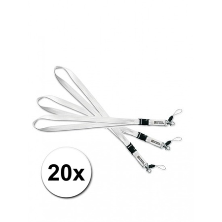 Keycords white 20 pieces