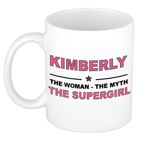 Kimberly The woman, The myth the supergirl cadeau koffie mok / thee beker 300 ml