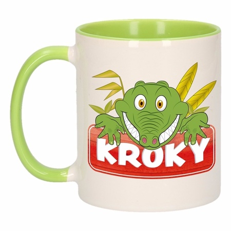 Kroky mug green / white 300 ml