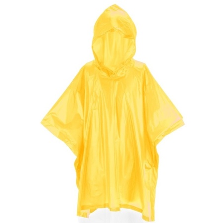 Yellow rain poncho for kids