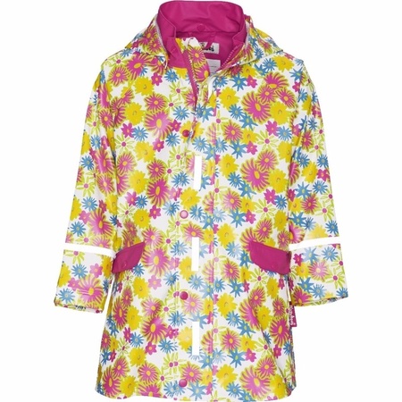 Kids rain coat flower design