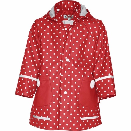 Kids rain coat dots design