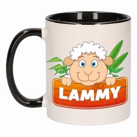 Lammy mug black / white 300 ml