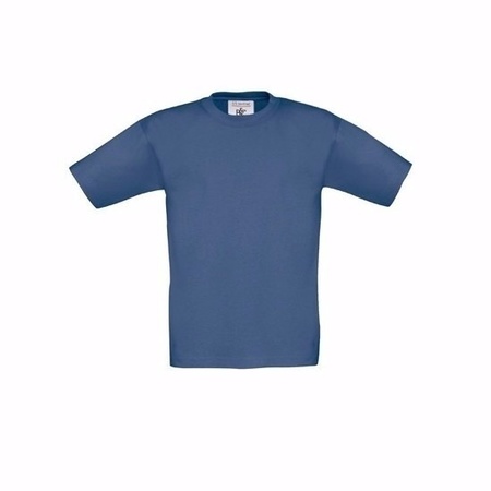 Kinder t-shirt denim blauw