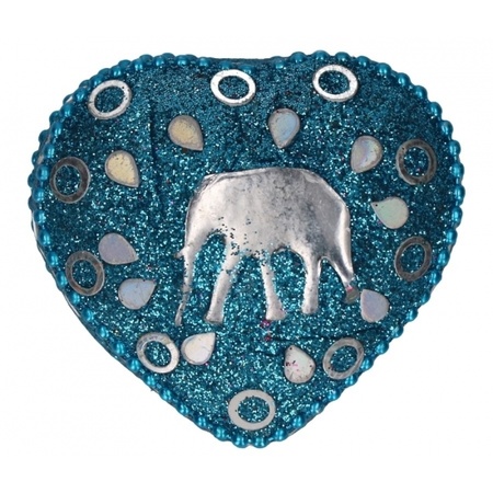 Toothbox for kids blue elephant 6 cm