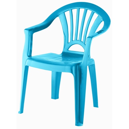 Plastic sky blue chair for children 37 x 31 x 51 cm