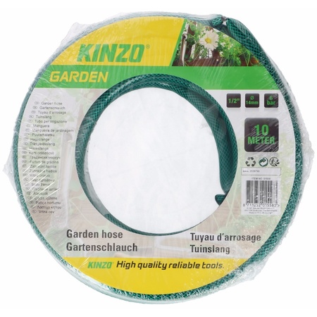 Kinzo tuinslang groen/zwart 10 meter