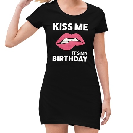 Kiss me it is my birthday dress black woman