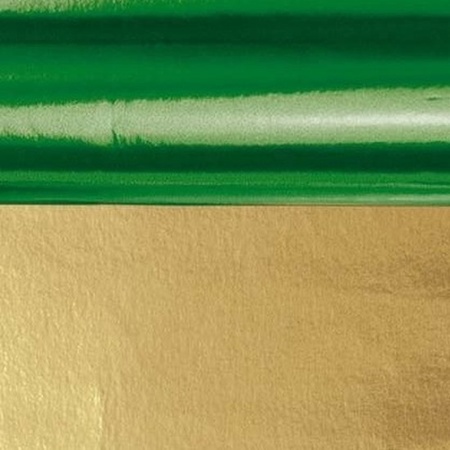 Foil paper green/gold 80 x 50 cm