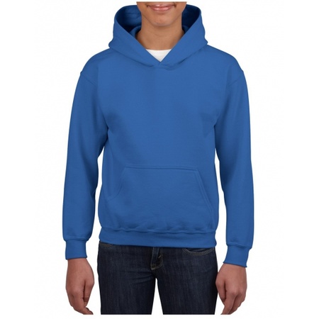 Kobalt blauwe capuchon sweater voor jongens
