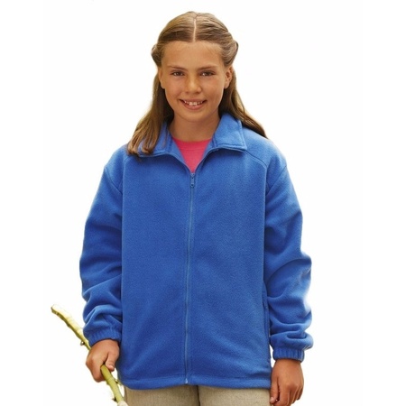 Royal blue fleece vest for girls
