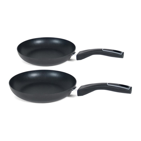 Set of 2 Gusto frying pans aluminum 20 cm and 24 cm