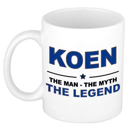 Koen The man, The myth the legend cadeau koffie mok / thee beker 300 ml