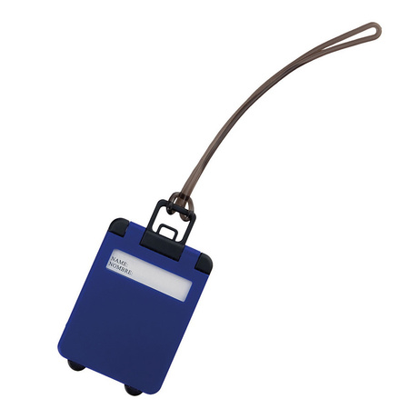 Suitcase tag blue 9,5 cm