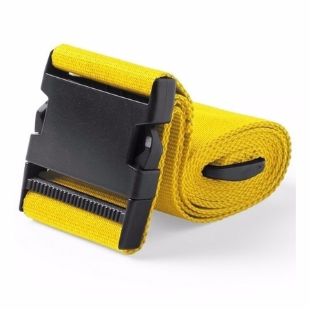 Suitcase belt yellow 180 cm