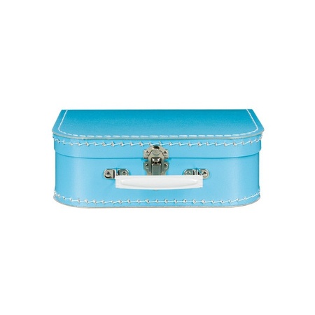 Koffertje blauw 25 cm