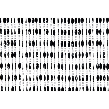Kralengordijn/deurgordijn zwart 90 x 220 cm