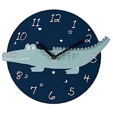 Crocodile animal clock 26 cm for children