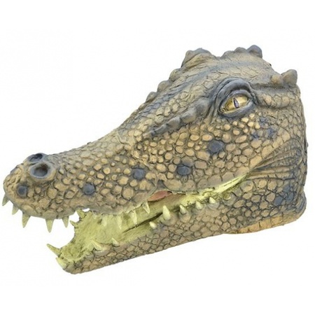 Crocodile mask made of rubber