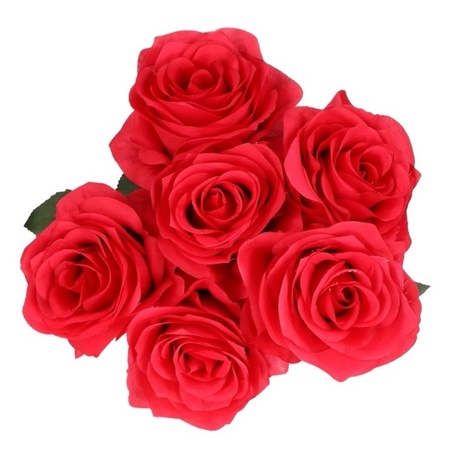 Rose spray 45 cm red 6 pieces