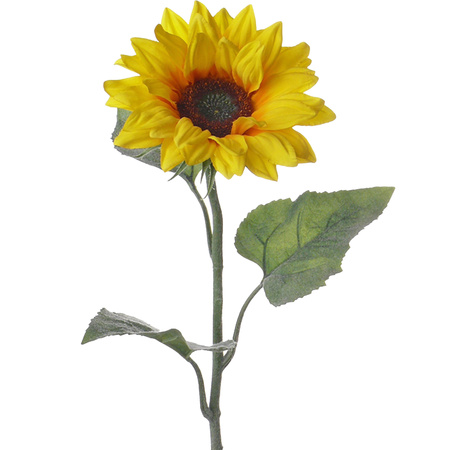 Topart Artificial Sun flower branch - 81 cm - yellow - artificial silk flowers