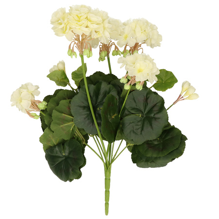 Kunstplant geranium wit 30 cm