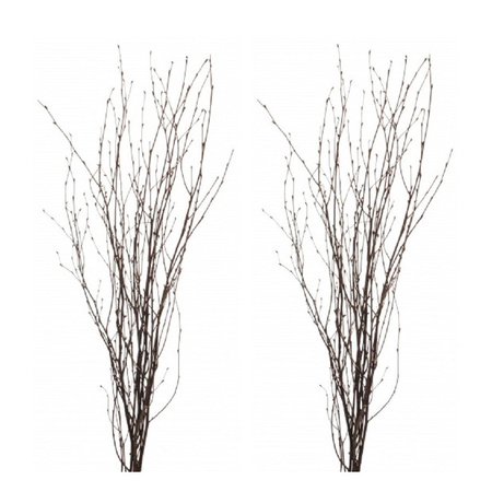 5x Grove brown Easter branches 115 cm birch/artificial branches