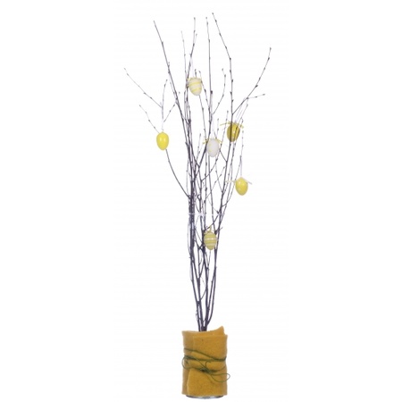 4x Grove brown Easter branches 75 cm birch/artificial branches