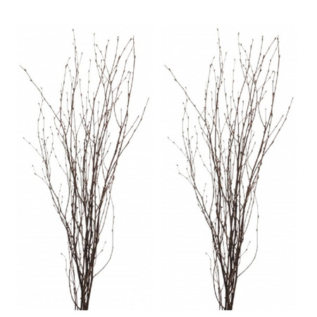 6x Grove brown Easter branches 75 cm birch/artificial branches