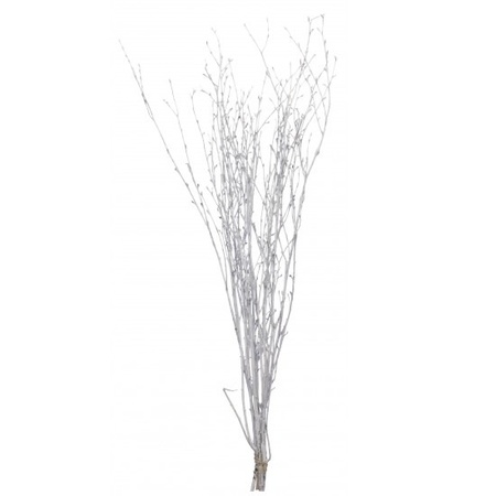 6x White Easter branches 115 cm birch/artificial branches