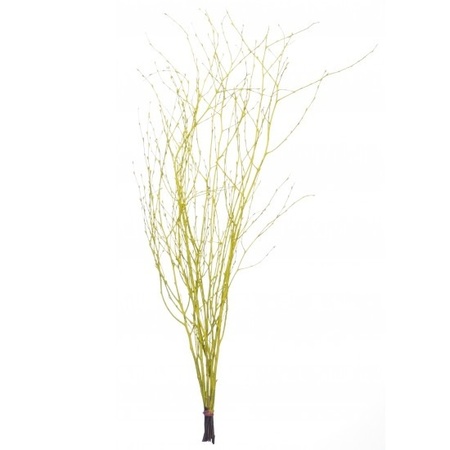 3x Yellow Easter branches 115 cm birch/artificial branches