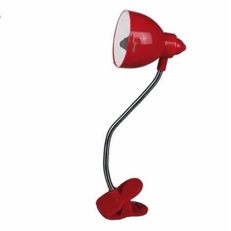 LED reading light with clip red