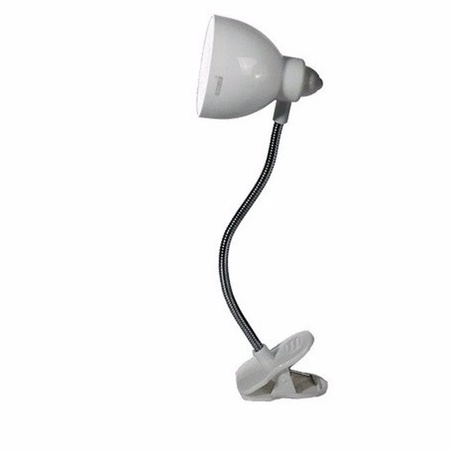 LED reading light with clip white