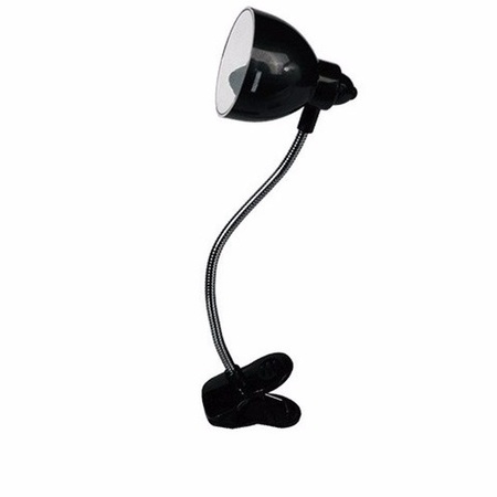 LED reading light with clip black