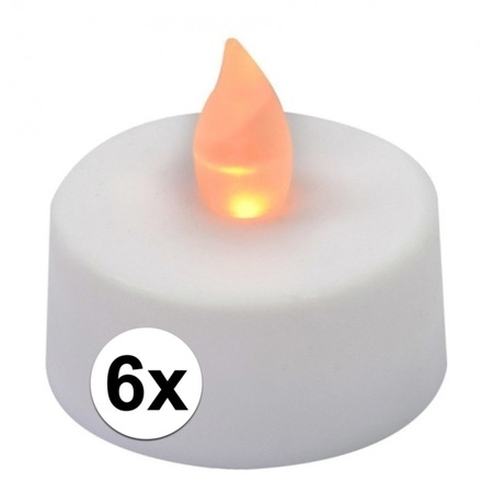 LED tealights 6x pieces