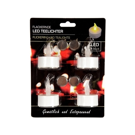 Led tealights 8x pieces
