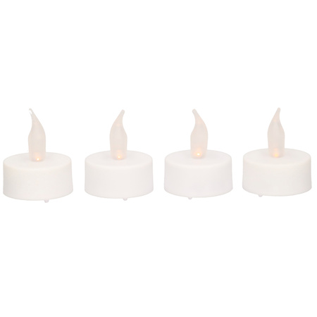 Led tealights yellow flame 8x pieces