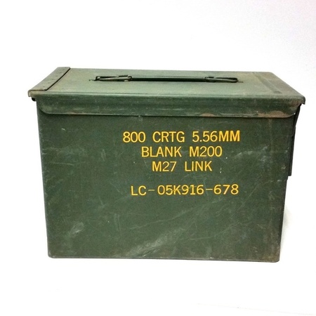 Army storage chest green 30 cm