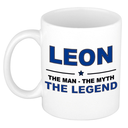 Leon The man, The myth the legend name mug 300 ml
