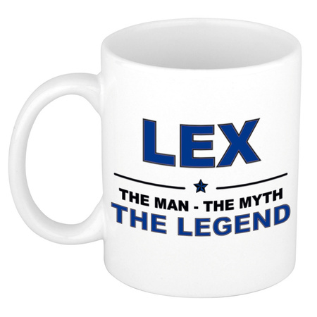 Lex The man, The myth the legend cadeau koffie mok / thee beker 300 ml