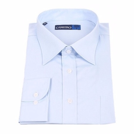 Light blue men's blouse short sleeve