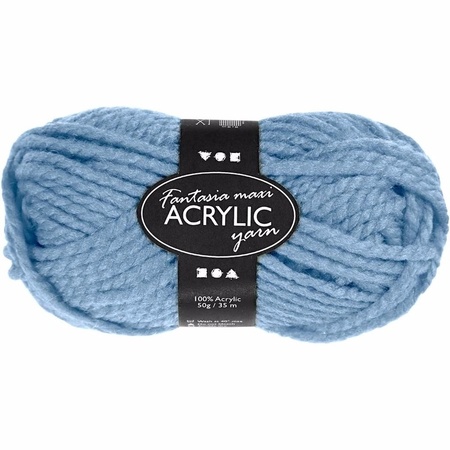 Light blue acrylic yarn 35 meter