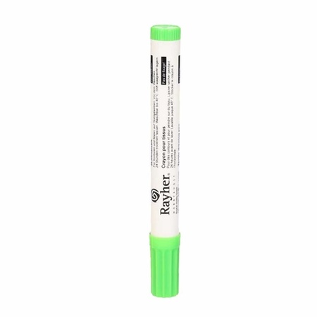 Light green textile marker with thick point