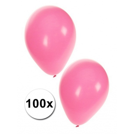 Lichtroze ballonnen 100 stuks