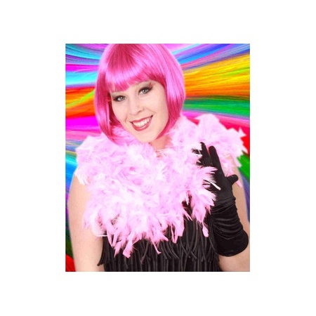 Light pink feather boa 180 cm